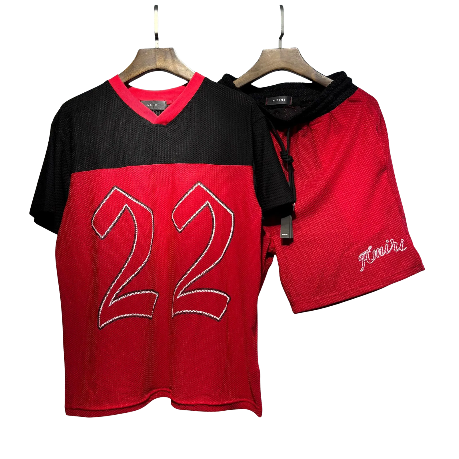 AMIRI Oversize Colorblock 22 rouge noir